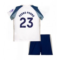 Tottenham Hotspur Pedro Porro #23 Domáci Detský futbalový dres 2025-26 Krátky Rukáv (+ trenírky)